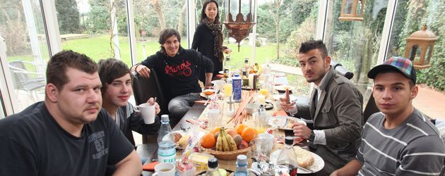 Marvin, Sebastian Wurth, Marco Angelini, Zazou Mall, Ardian Bujupi und Pietro Lombardi Marvin, Sebastian Wurth, Marco Angelini, Zazou Mall, Ardian Bujupi und Pietro Lombardi