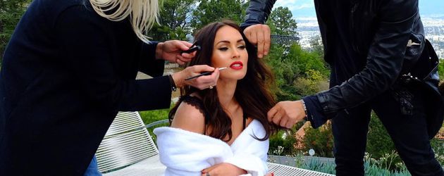 Megan Fox beim Fotoshooting für ihre Unterwäsche-Kollektion Megan Fox beim Fotoshooting für ihre Unterwäsche-Kollektion