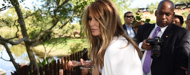 Melania Trump im Morikami Japanese Gardens in Florida Melania Trump im Morikami Japanese Gardens in Florida