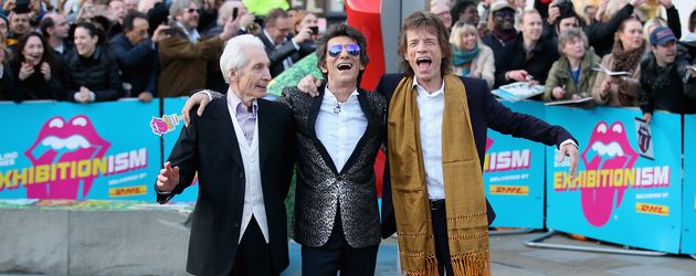 Charlie Watts, Ron Wood und Mick Jagger (v.l.n.r.) Charlie Watts, Ron Wood und Mick Jagger (v.l.n.r.)