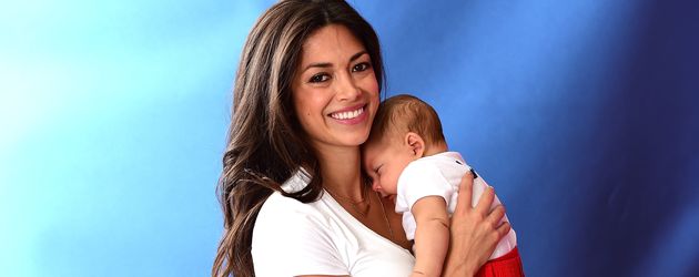 Nicole Johnson mit Söhnchen Boomer in Rio Nicole Johnson mit Söhnchen Boomer in Rio