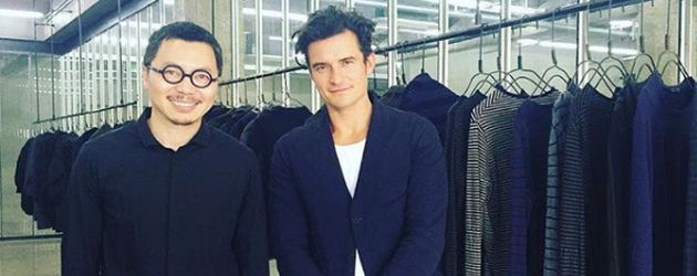 Orlando Bloom mit Designer Ziggy Chen Orlando Bloom mit Designer Ziggy Chen