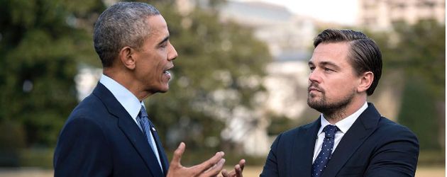 Präsident Obama und Leo DiCaprio Präsident Obama und Leo DiCaprio