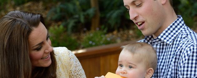 Herzogin Kate, Prinz William und Prinz George Herzogin Kate, Prinz William und Prinz George