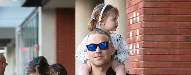 Robbie Williams, Ayda Field und Theodora Rose Williams Robbie Williams, Ayda Field und Theodora Rose Williams