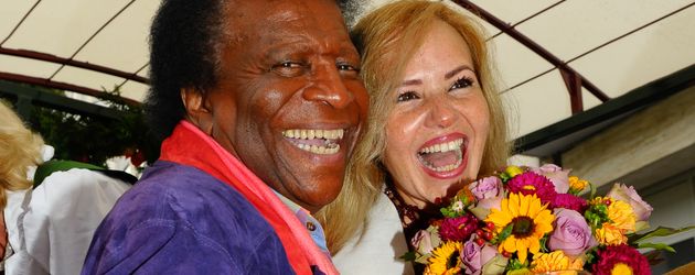 Roberto Blanco und seine Frau Luzandra auf dem Oktoberfest 2014 Roberto Blanco und seine Frau Luzandra auf dem Oktoberfest 2014