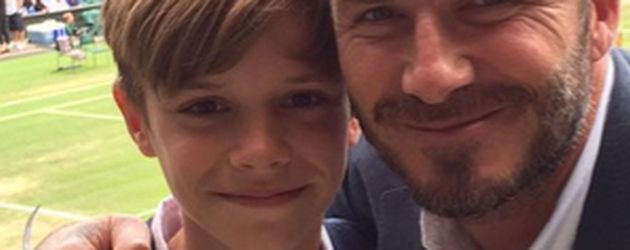 David Beckham und Romeo Beckham David Beckham und Romeo Beckham