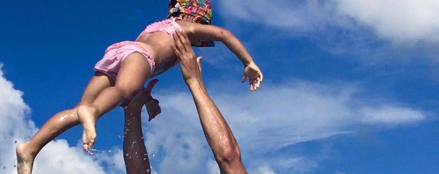 Salvatore Greco und Tochter Luana 2016 auf einem privaten Urlaubsbild Salvatore Greco und Tochter Luana 2016 auf einem privaten Urlaubsbild