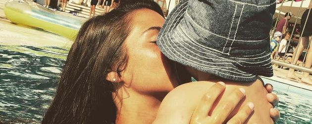 Sarah Lombardi und Sohn Alessio auf Kreta Sarah Lombardi und Sohn Alessio auf Kreta