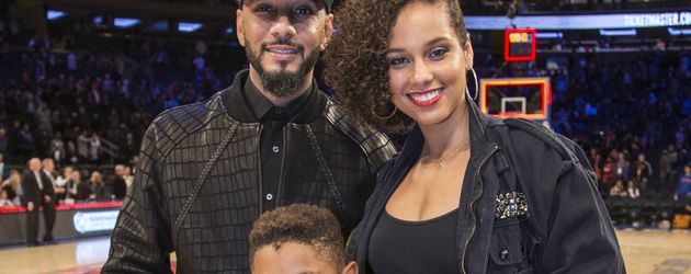 Swizz Beatz, Alicia Keys, ihr gemeinsamer Sohn Egypt und Swizz' Sohn Kasseem Swizz Beatz, Alicia Keys, ihr gemeinsamer Sohn Egypt und Swizz' Sohn Kasseem