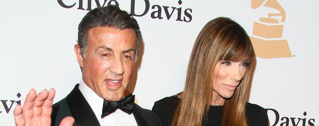 Sylvester Stallone mit seiner Frau Jennifer Flavin Sylvester Stallone mit seiner Frau Jennifer Flavin