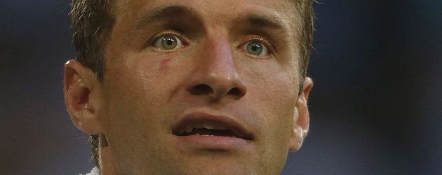 Thomas Müller nach einem Deutschlandspiel Thomas Müller nach einem Deutschlandspiel