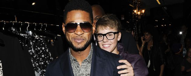 Usher und Justin Bieber 2008 Usher und Justin Bieber 2008